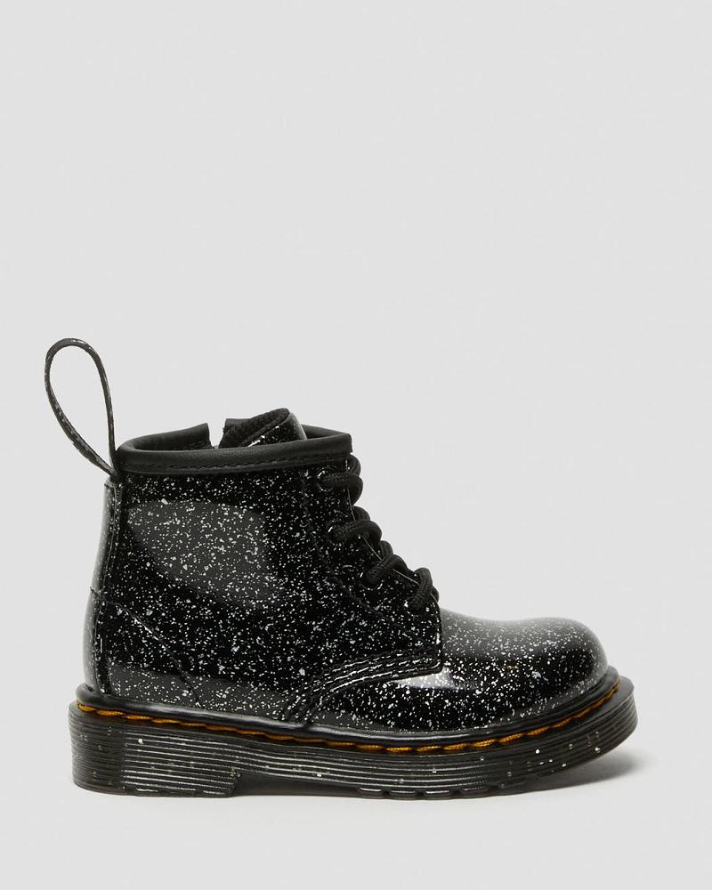 Botas Casuales Dr Martens Infant 1460 Glitter Ankle Niños Negros | MX 163YXF